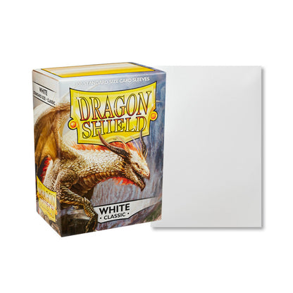 100 Dragon Shield Sleeves - White Classic