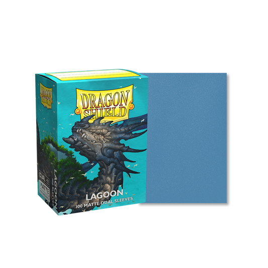 100 Dragon Shield Sleeves - Lagoon