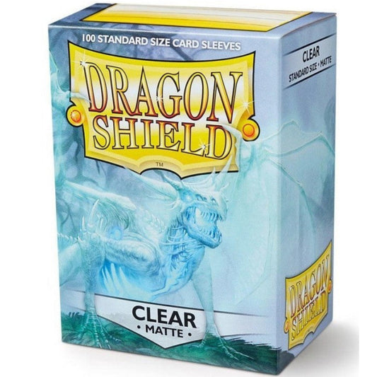 Dragon Shield Standard Sleeves - Matte Clear (100 Sleeves)