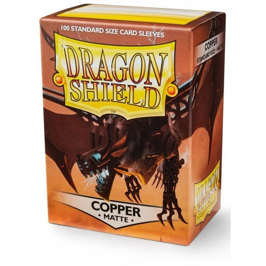 100 Dragon Shield Sleeves - Matte Copper