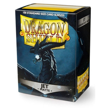 100 Dragon Shield Matte Sleeves - Matte Jet
