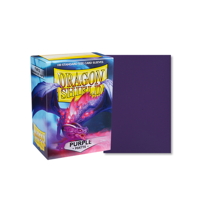 100 Dragon Shield Sleeves - Matte Purple