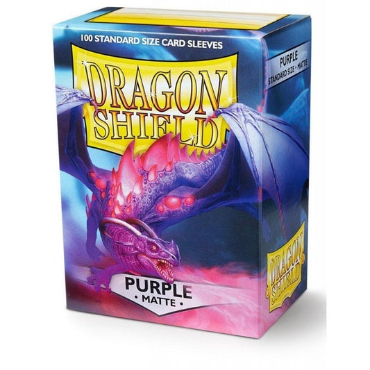 100 Dragon Shield Sleeves - Matte Purple