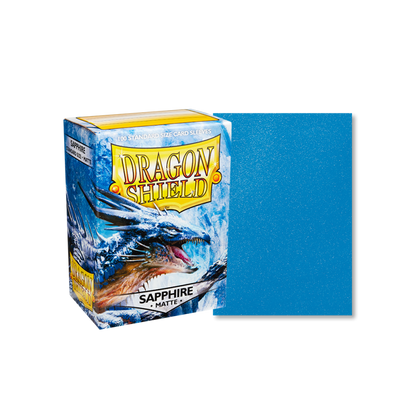 100 Dragon Shield Matte Sleeves - Matte Saphire