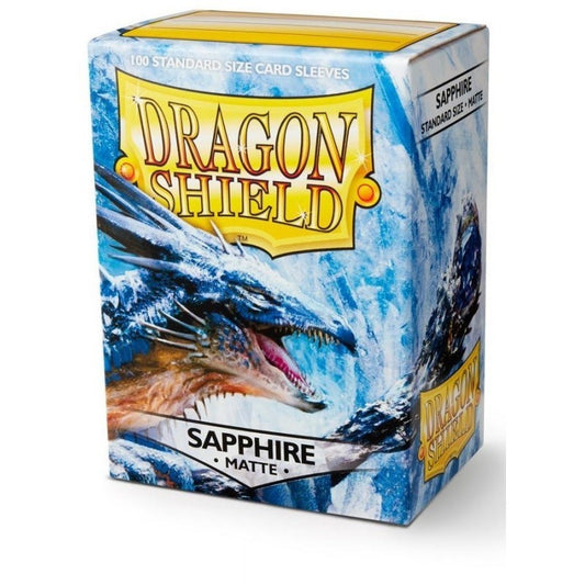100 Dragon Shield Matte Sleeves - Matte Saphire