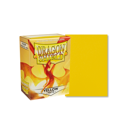 100 Dragon Shield Matte Sleeves - Matte Yellow