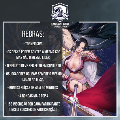 Entrada Torneio de Triplas One Piece 2025 - Domingo 28 Dezembro