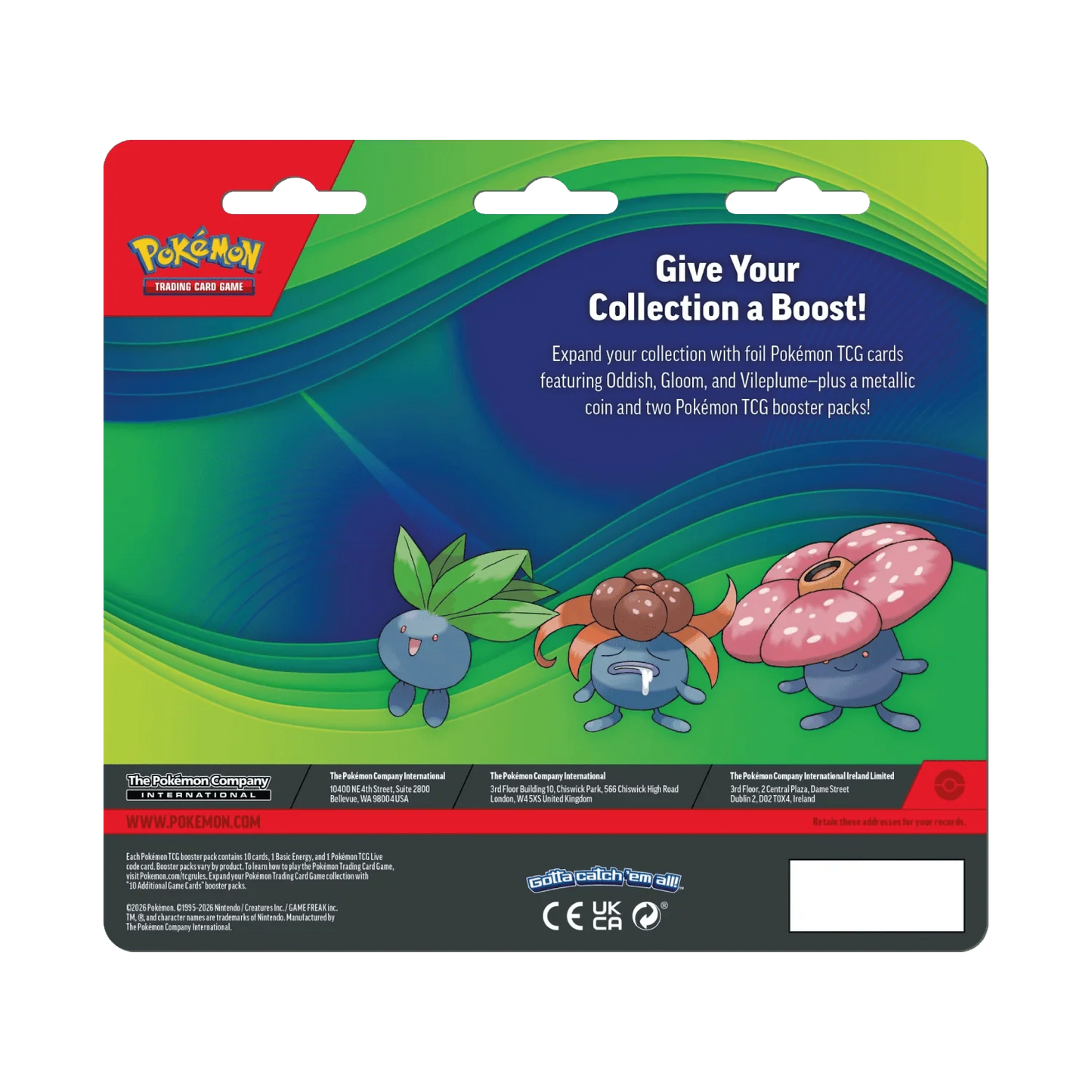 Pokémon - Enhanced 2 Booster Blister: Oddish, Gloom & Vileplume