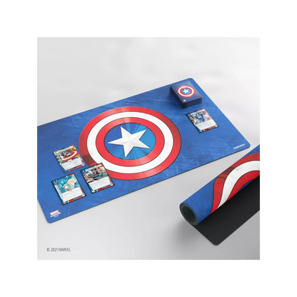 Gamegenic Marvel Champions Prime Game Mat Cpt. America