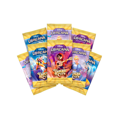 Disney Lorcana Hyperia City Illumineer's Trove contents