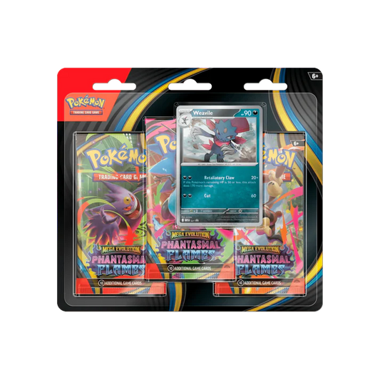 Pokemon Phantasmal Flames 3 Pack Blister Weavile