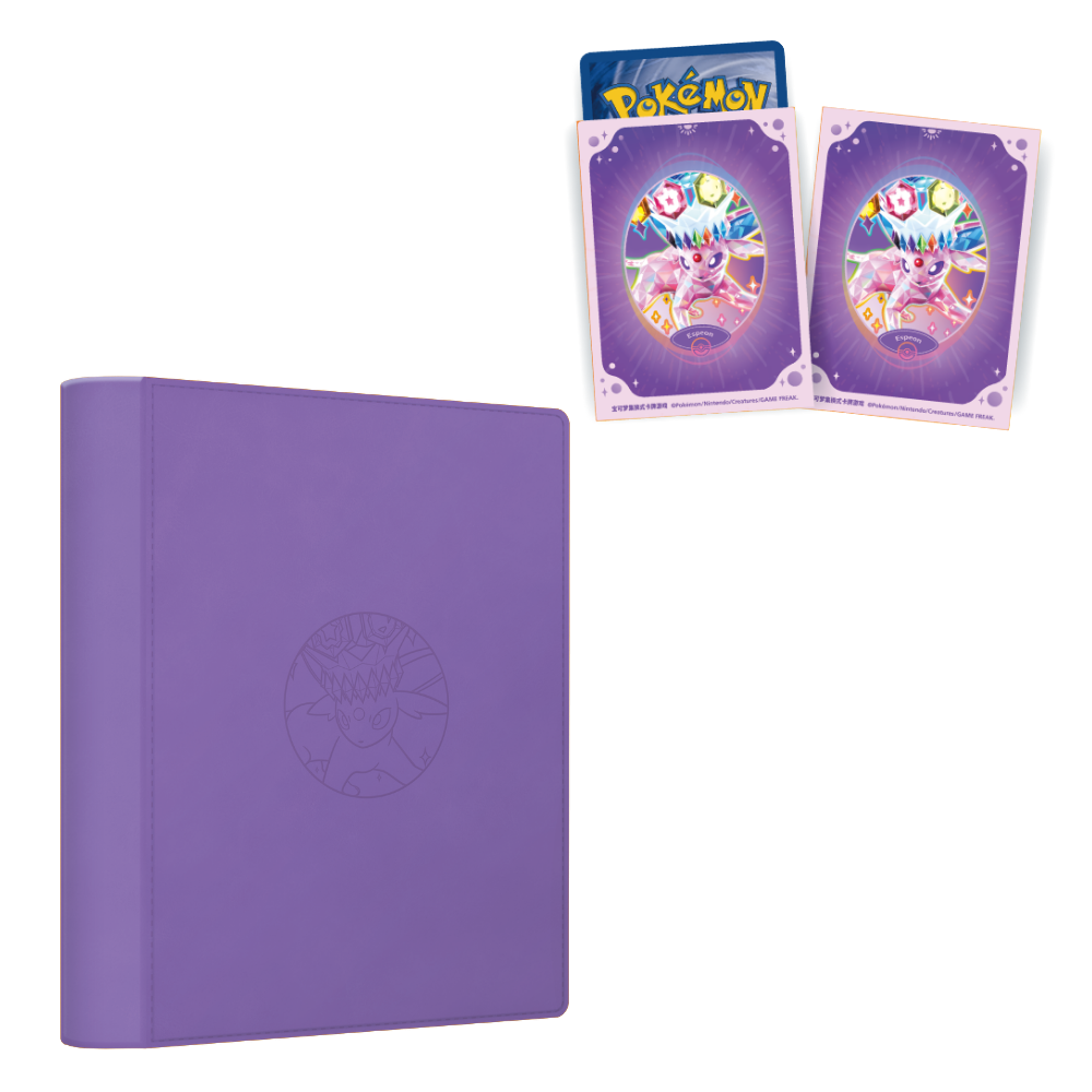 Contents of Pokémon Terastal Grand Gathering Espeon Binder Gift Box