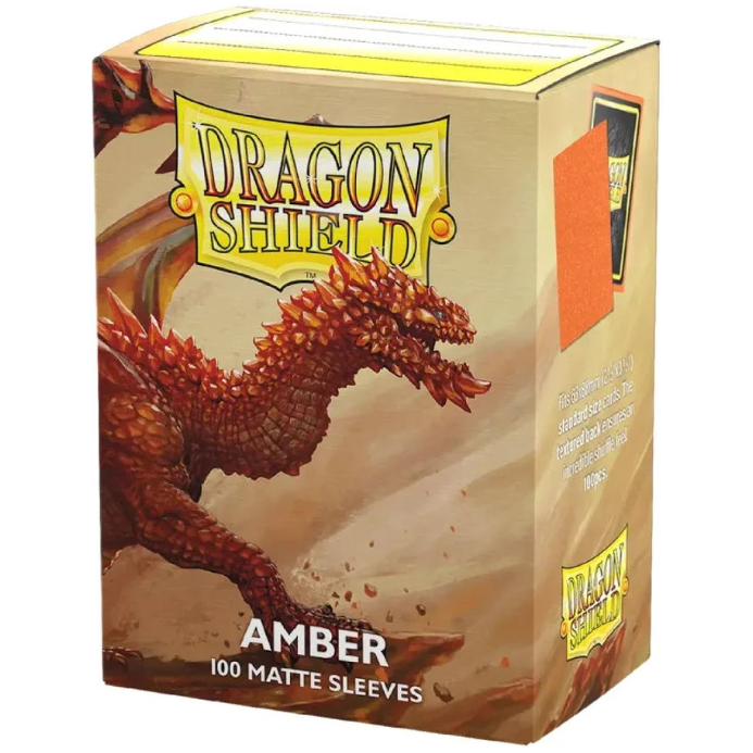 Dragon Shield - Standard Sleeves Matte Amber (100 Sleeves)