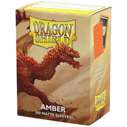 Dragon Shield - Standard Sleeves Matte Amber (100 Sleeves)