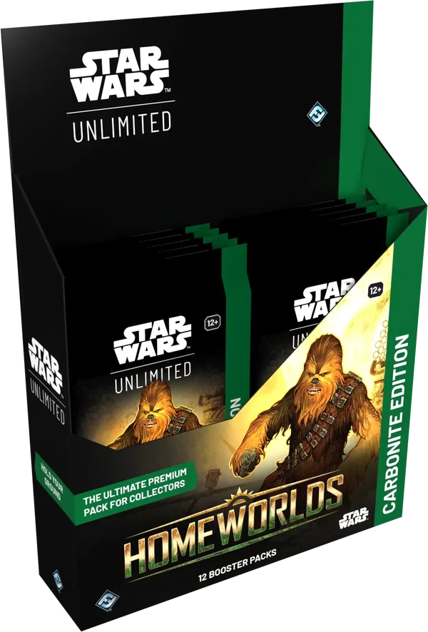 Star Wars Unlimited – Homeworlds Carbonite Edition Booster Box | Factory Sealed