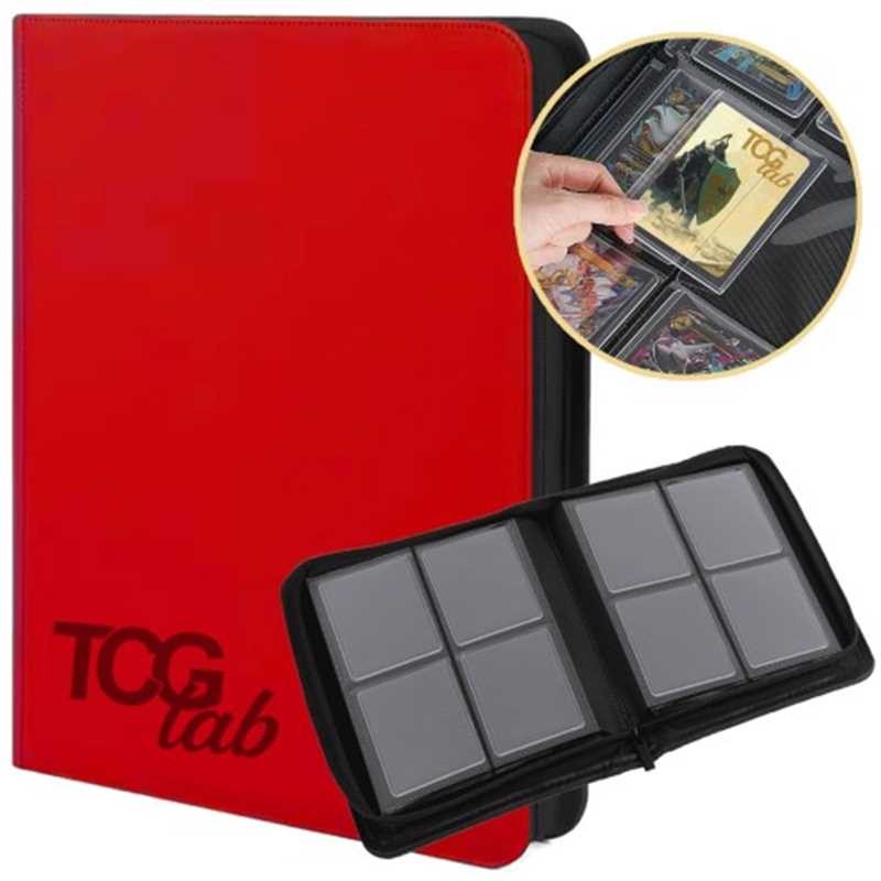 TcgLab Album per Toploader a 4 Tasche - Rosso