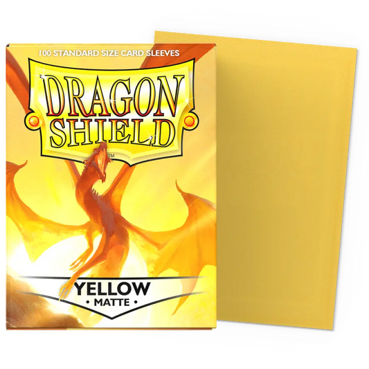 Dragon Shield - Standard Sleeves Matte (100 Sleeves) Yellow