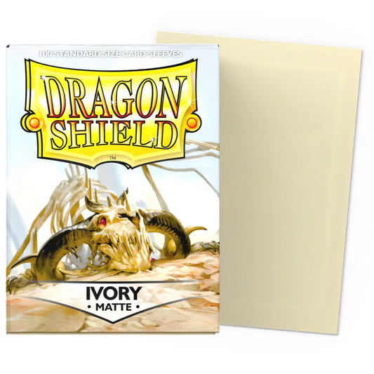 100 Dragon Shield Sleeves - Matte Ivory