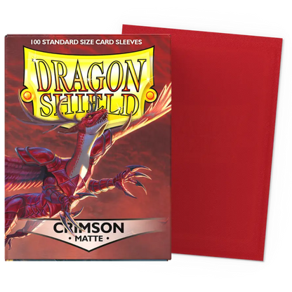 100 Dragon Shield Sleeves - Matte Crimson