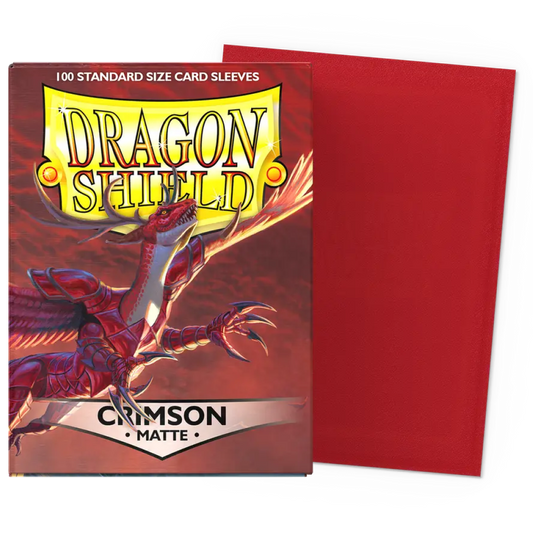 100 Dragon Shield Sleeves - Matte Crimson