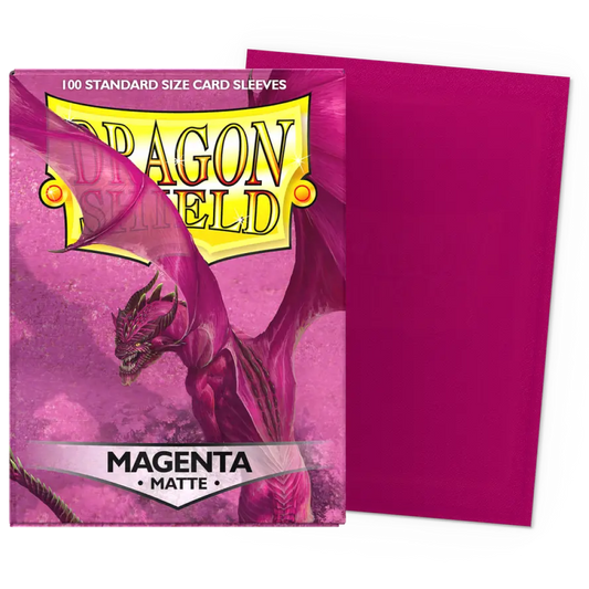 100 Dragon Shield Sleeves - Matte Magenta