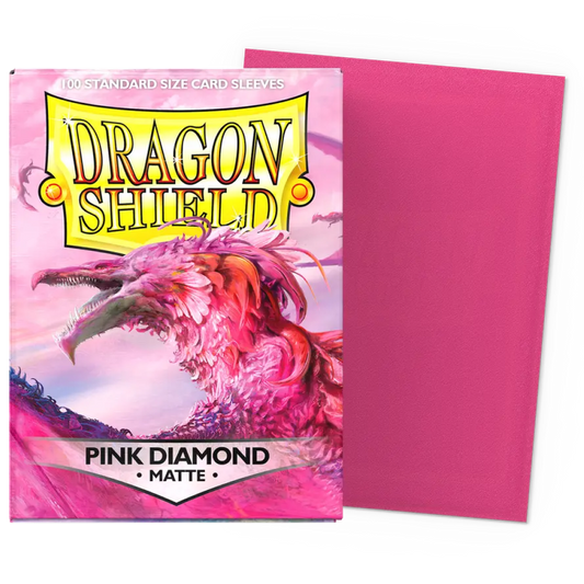 100 Dragon Shield Sleeves - Matte Pink Diamond