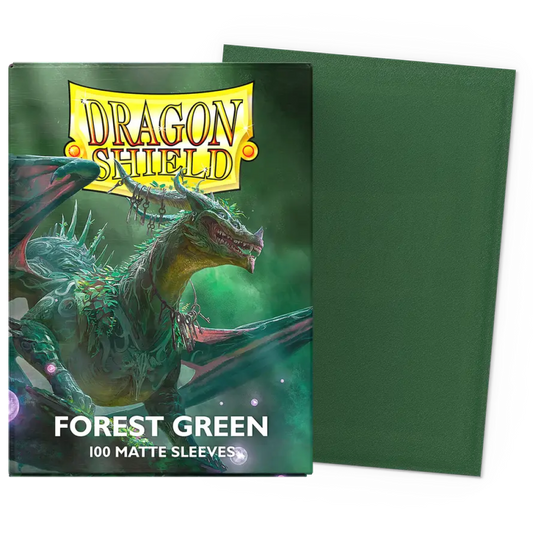 Dragon Shield - Standard Sleeves Matte (100 Sleeves) Forest Green