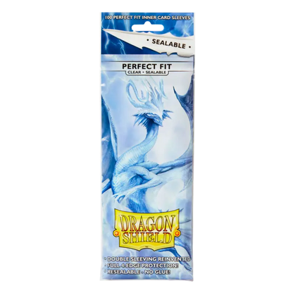 Dragon Shield - Standard Perfect Fit Sealable Sleeves (100 Sleeves) - Clear