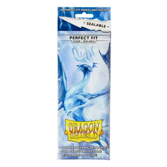 Dragon Shield - Standard Perfect Fit Sealable Sleeves (100 Sleeves) - Clear