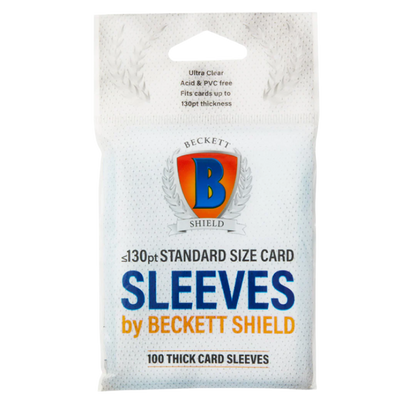 AT-90402 Beckett Shield Thick Cards Card Sleeves (100 Sleeves)