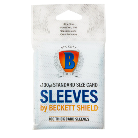 AT-90402 Beckett Shield Thick Cards Card Sleeves (100 Sleeves)