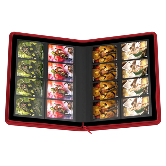 Ultimate Guard - Zipfolio 320 – 16 Pocket Xenoskin Red