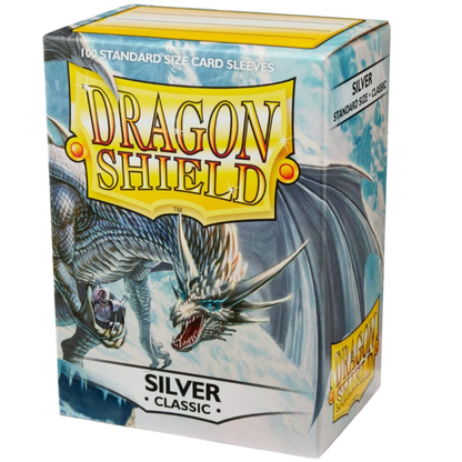 100 Dragon Shield Sleeves - Classic Silver