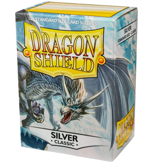 100 Dragon Shield Sleeves - Classic Silver