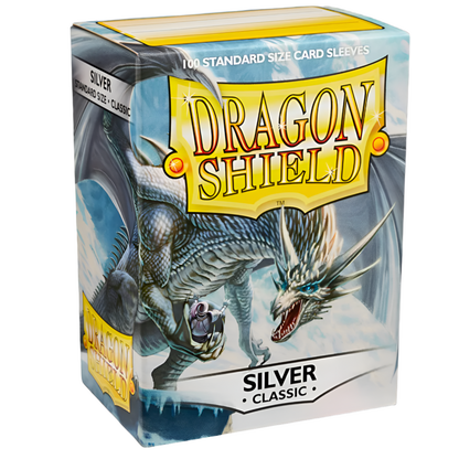 100 Dragon Shield Sleeves - Classic Silver