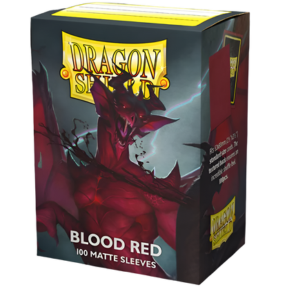100 Dragon Shield Sleeves - Matte Blood Red - Simurag