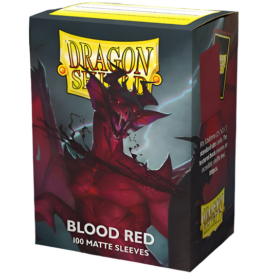 100 Dragon Shield Sleeves - Matte Blood Red - Simurag