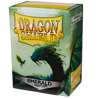 100 Dragon Shield Sleeves - Matte Emerald