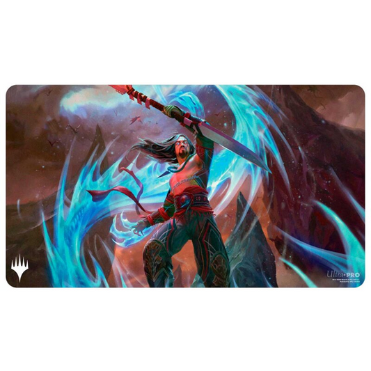 Ultra Pro - Tarkir: Dragonstorm Playmat Key Character for MtG - Sarkhan