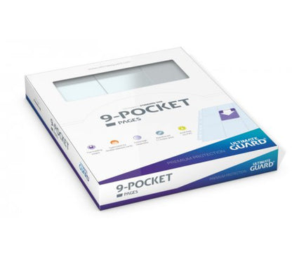 Ultimate Guard - 9-Pocket Pages Top Loading: Clear (100 pieces)