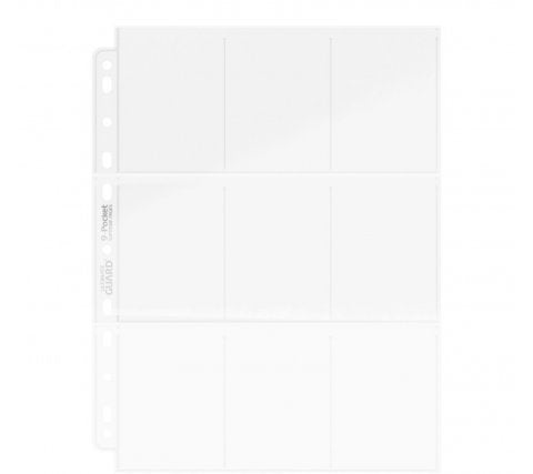 Ultimate Guard - 9-Pocket Pages Top Loading: Clear (100 pieces)