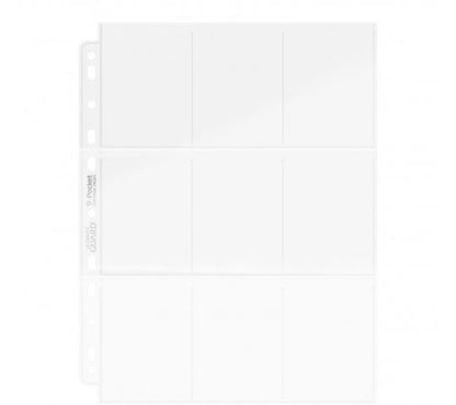 Ultimate Guard - 9-Pocket Pages Top Loading: Clear (100 pieces)