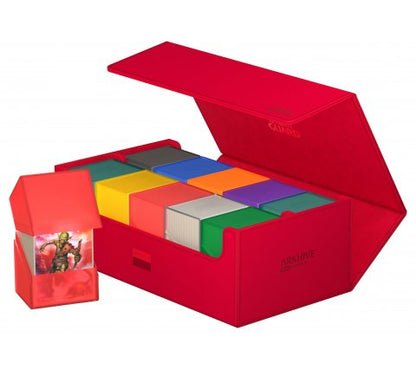 Ultimate Guard ArkHive 800+ XenoSkin Monocolor Red