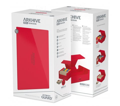 Ultimate Guard ArkHive 800+ XenoSkin Monocolor Red