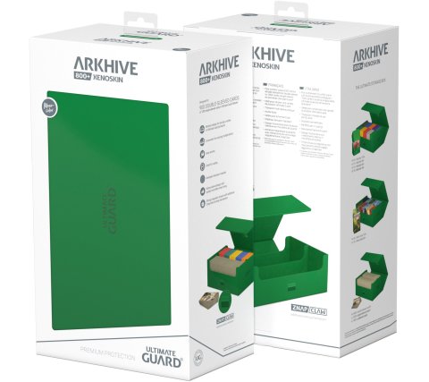 Ultimate Guard ArkHive 800+ XenoSkin Monocolor Green