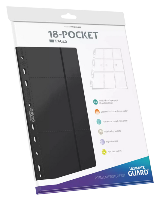 Ultimate Guard - 18-Pocket Pages Side Loading: Clear (10 pieces)