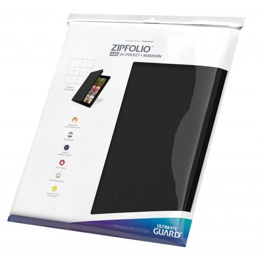Ultimate Guard - Zipfolio 480 - 24-Pocket XenoSkin (Quadrow) - Black