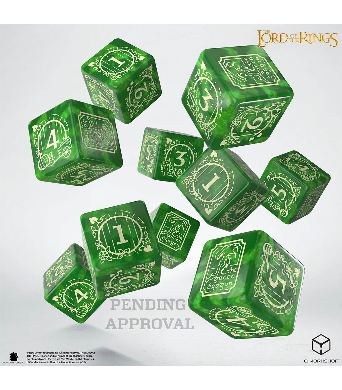 The Lord of the Rings: Shire 10xD6 Dice Set