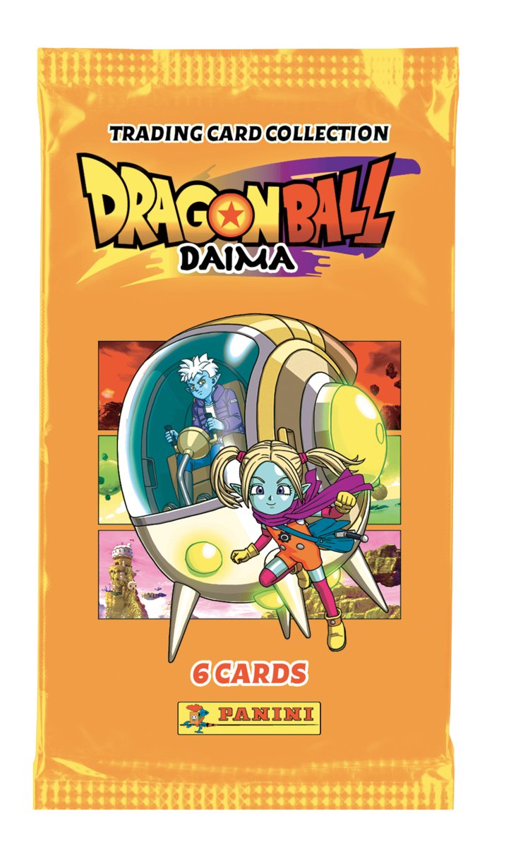 Alternative Panini Dragon Ball DAIMA booster-pack artwork