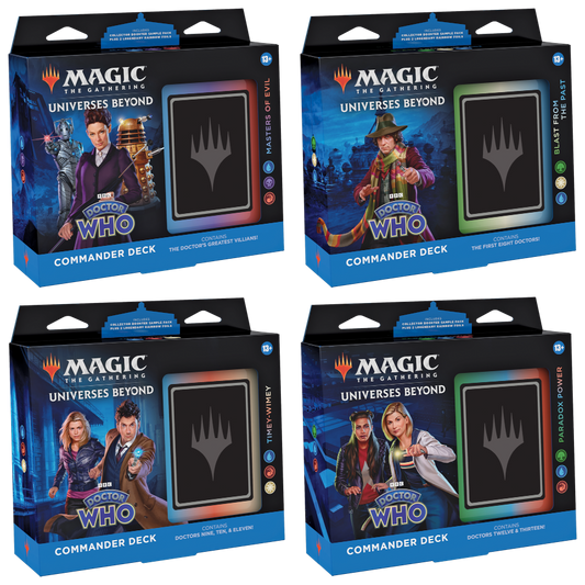 Universes Beyond: Doctor Who Commander Deck - English - Set (all 4 Decks)